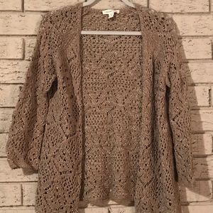 Coldwater Creek lace cardigan